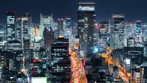 ̖i Ps xBe Glittering Osaka City Night Time-lapse Japan - YouTube